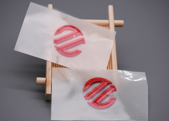 3D نقل الحرارة سيليكون مصبوب تسميات شعارات مخصصة للملابس