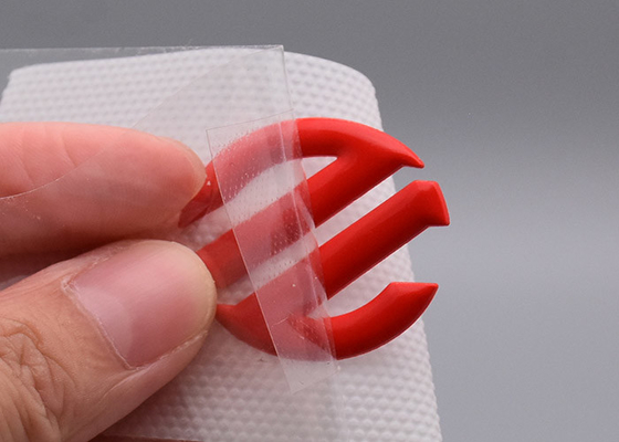 3D نقل الحرارة سيليكون مصبوب تسميات شعارات مخصصة للملابس
