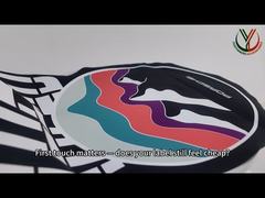 طباعة شعارات سيليكون مخصصة على ملصقات منسوجة للأقمشة للملابس