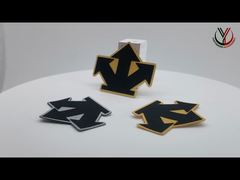 تويل مطبوع 1 مم ملصقات ملابس قابلة للغسل شعار سيليكون مخصص