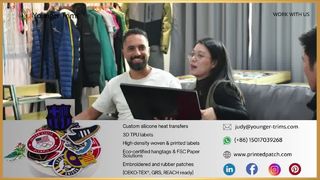 تسميات شعار السيليكون لملابس العمل