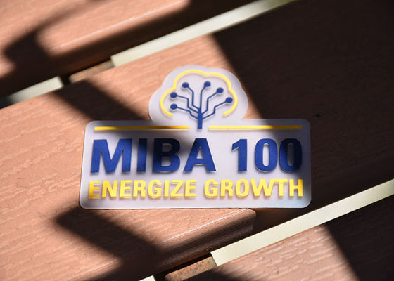 شفاف 0.8 مللي متر TPU سميك مطبوع ملصق سيليكون شعار مخصص