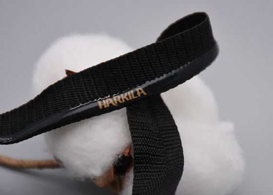 بوليستر مخصص 1.5 سم شريط مرن غير قابل للانزلاق مع شعار سيليكون مطبوع