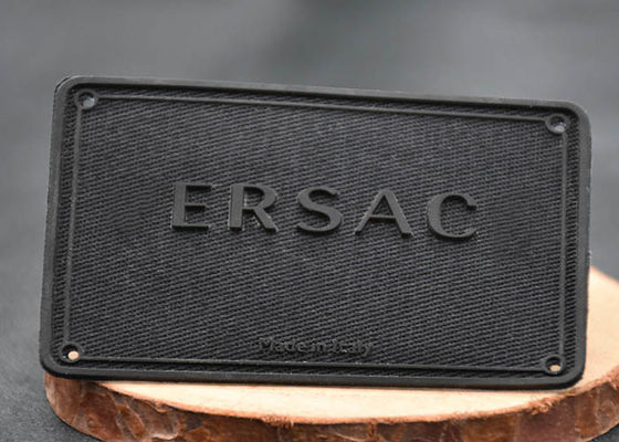 تسميات نقل الحرارة من نسيج قطني طويل مخصصة مع شعارات سيليكون مطبوعة