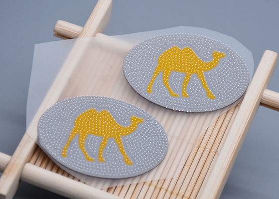 تأثير فرشاة الأسنان سيليكون تسميات نقل الحرارة مخصص للملابس