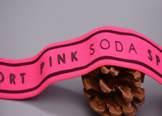 قابل للغسل تسمية الملابس شريط بوليستر مرن مع شعار سيليكون مخصص مطبوع