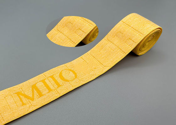 دورة تنتهي حسب الطلب 35 مم فضفاض جاكار شريط مرن للملابس