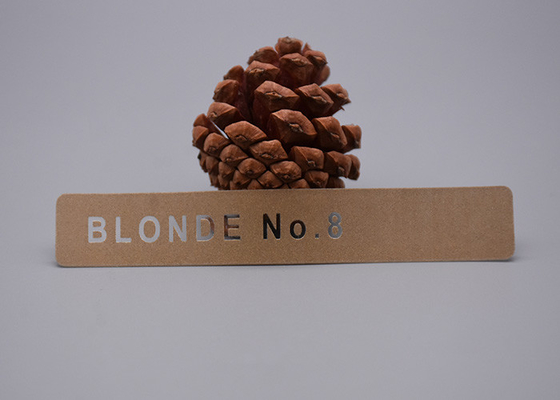 علامة تبو شفافة مطبوعة مخصصة من السيليكون اللامع الذهبي للملابس