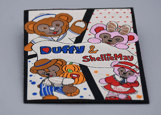 شعر مخصص شعار التطريز أسفل التصحيح للملابس الجاهزة