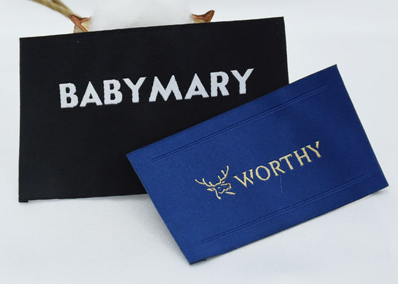 تسميات الملابس المنسوجة القابلة للغسل OEKO الحديد على الرقع المطرزة