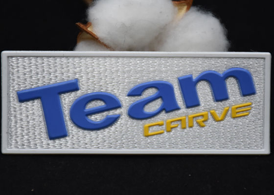 نسيج حصير مخصص الملابس التصحيح 3D سيليكون بقع نقل الحرارة